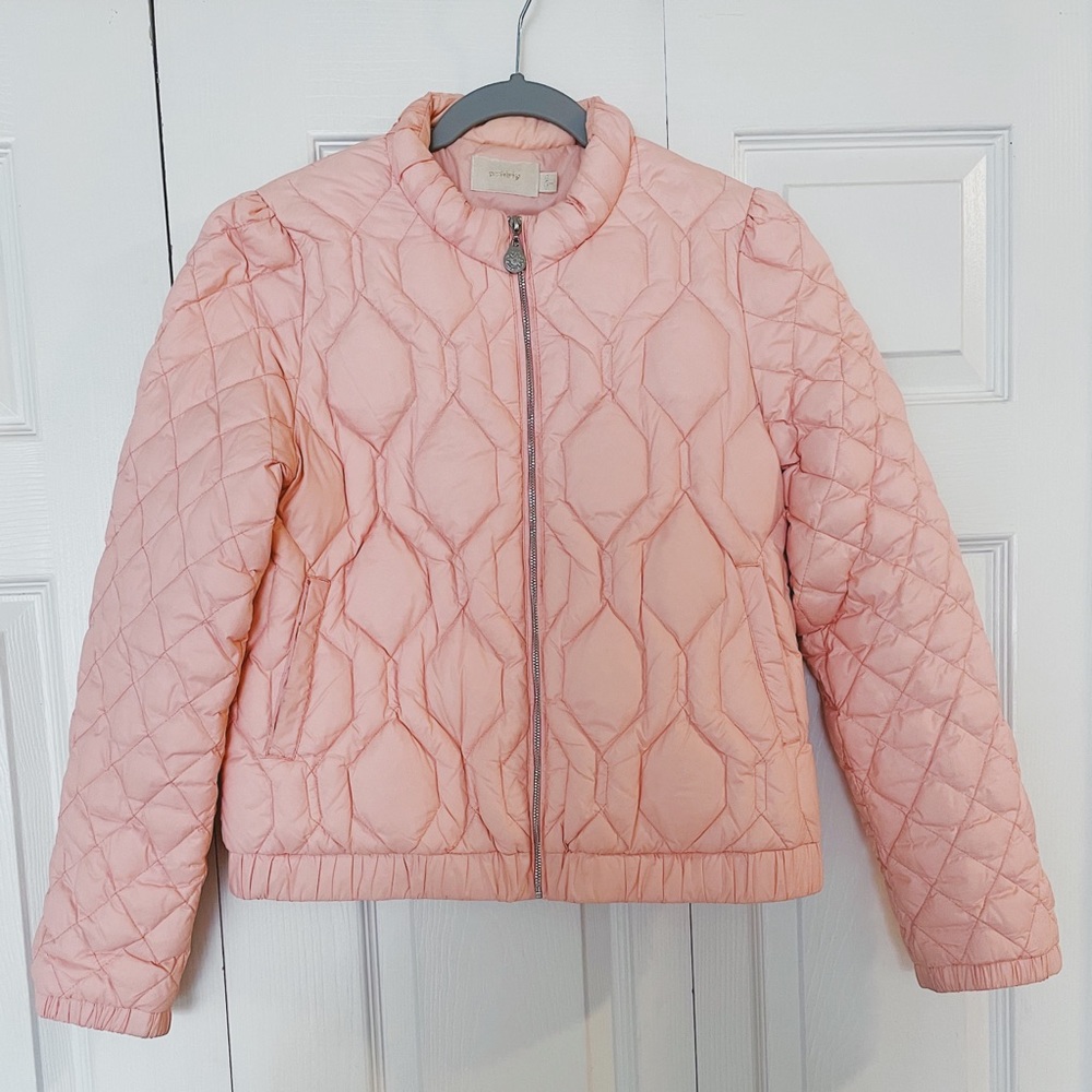 Ochirly pink puffer lightweight jacket - size S
